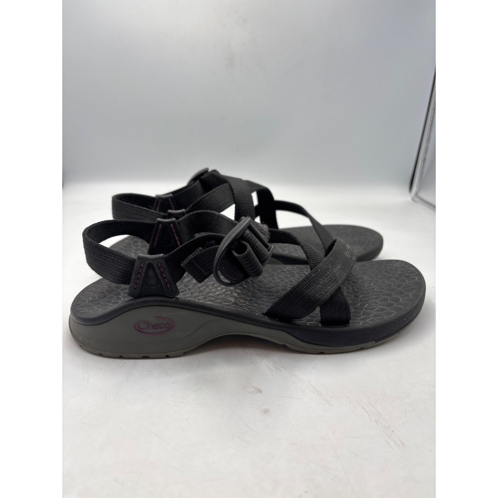 CHACO Classic Black Strap Sandals Women's / Size US 9 - Picture 2 of 8